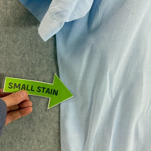 Ralph Lauren Mens 4XB Big Carolina Blue Button Front Shirt Collared Pink Pony SS - Picture 8 of 15